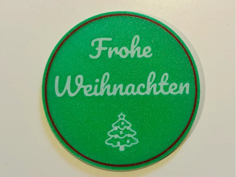 Untersetzer "Frohe Weihnachten"