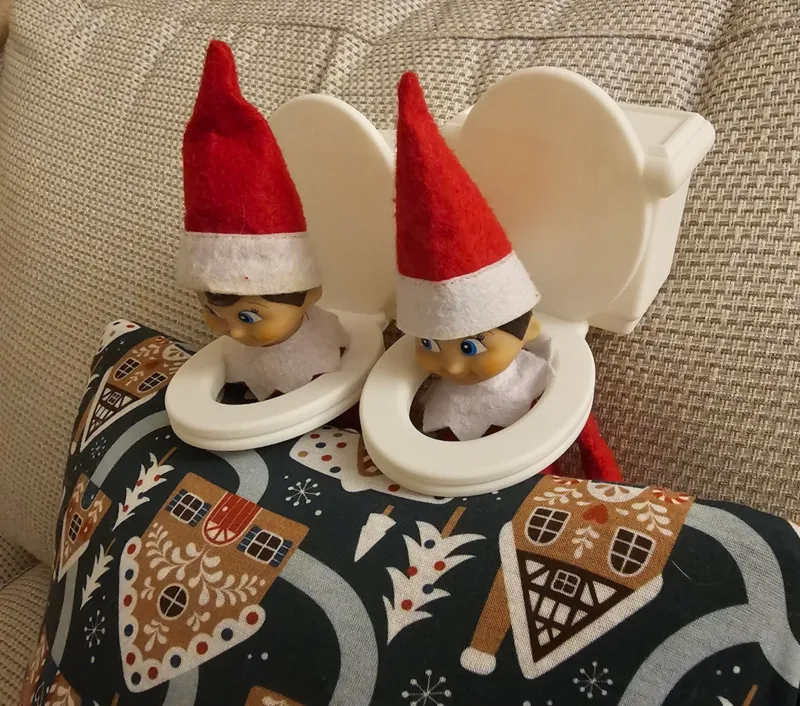 Elf On The Shelf EOTS Skibidi toilet prop