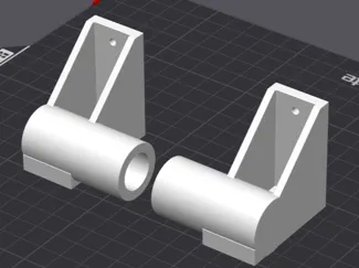 15mm rod holder, wall mount
