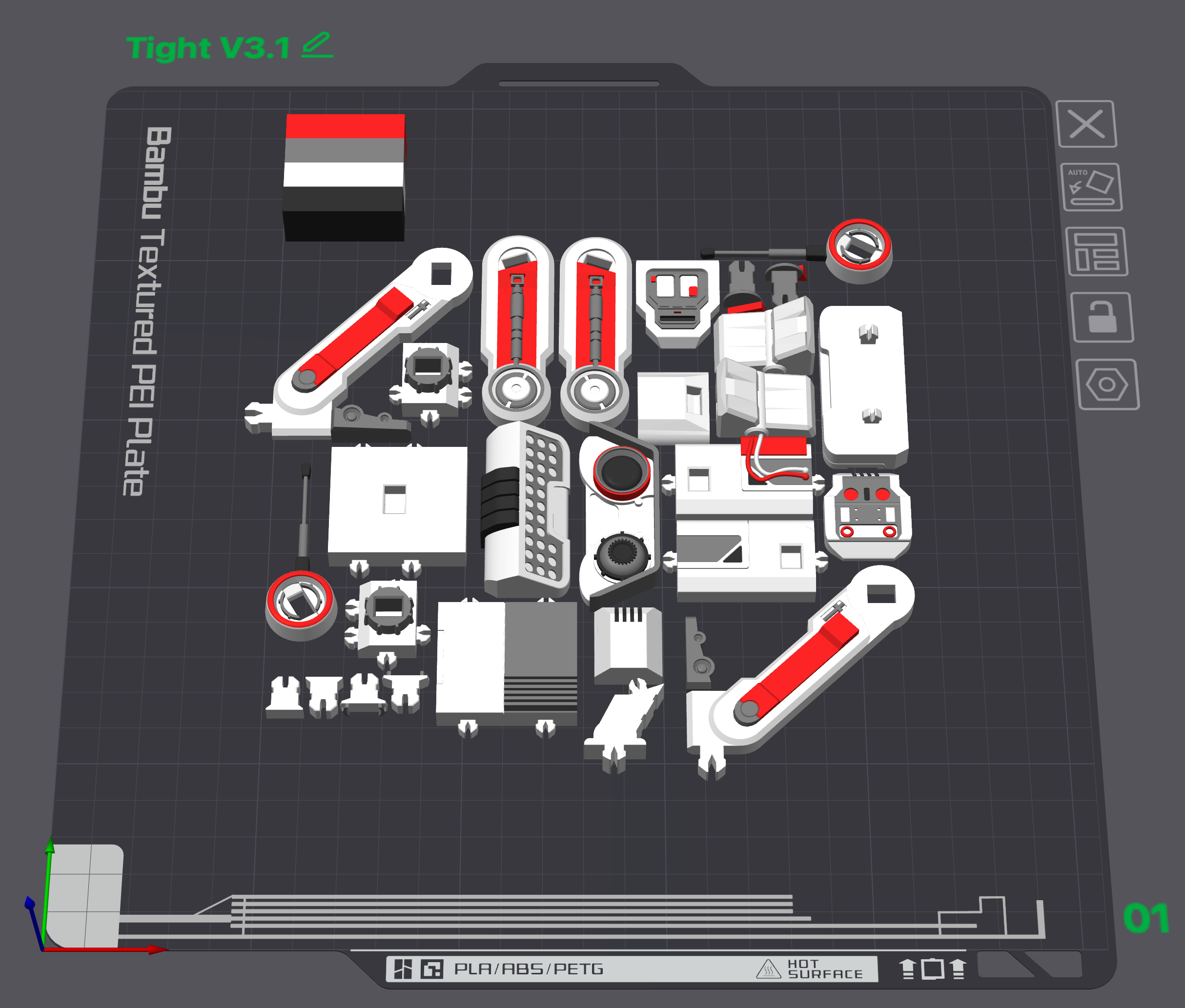 Miniatura 1 do modelo 3D BD1 Kit colored - Tight Version