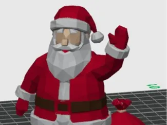 Weihnachtsman Geometrisch 