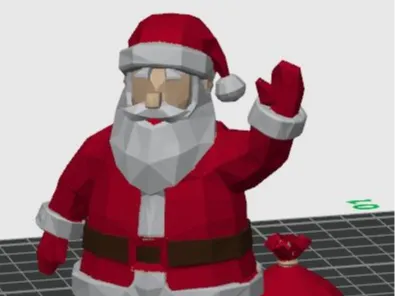 Geometric Santa Claus 