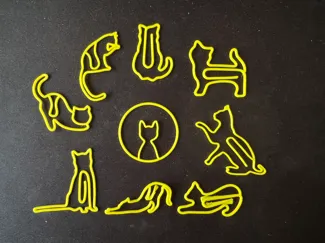 Kuching (Cat) Paperclips