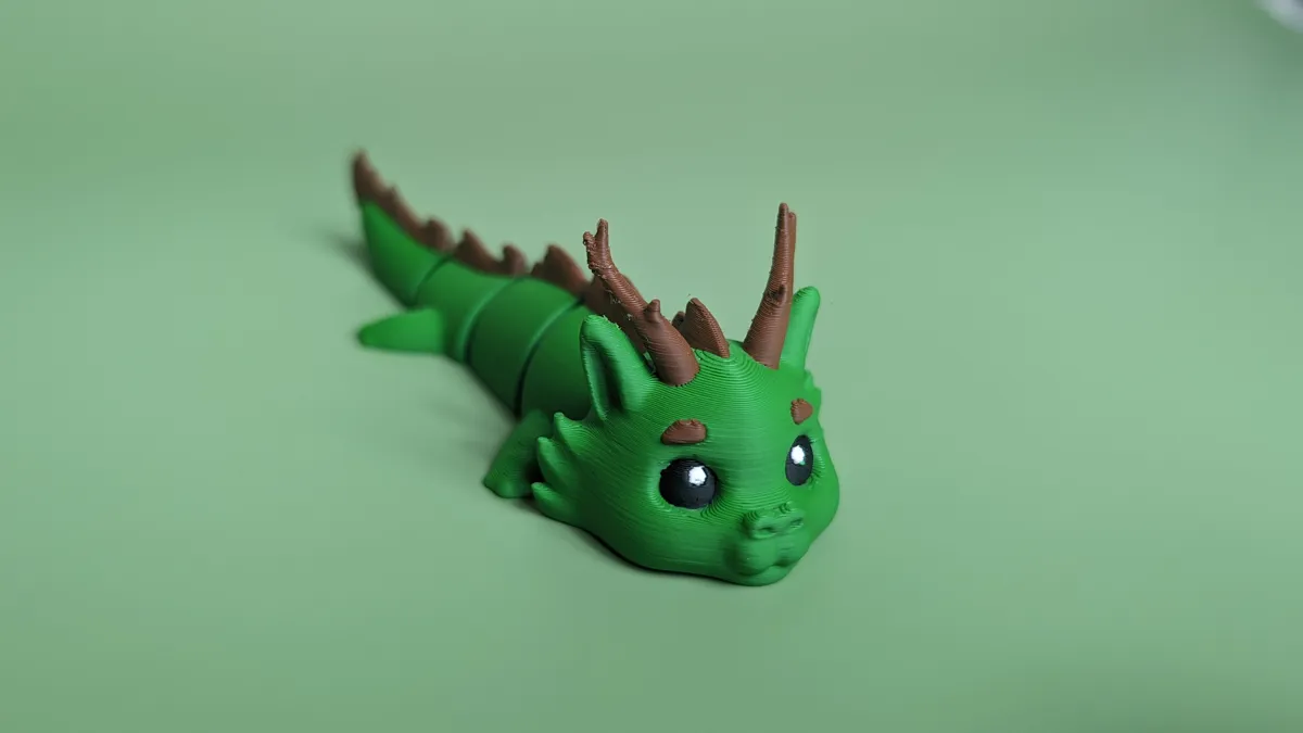 Forest Dragon - Articulated Figure Keychain by Biocraftlab MakerWorld: Download Free 3D Models - 3D model önizlemesi