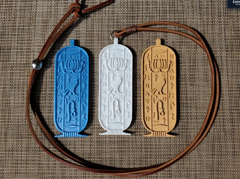 Ancient Egyptian Cartouche - Hieroglyphic Pendant