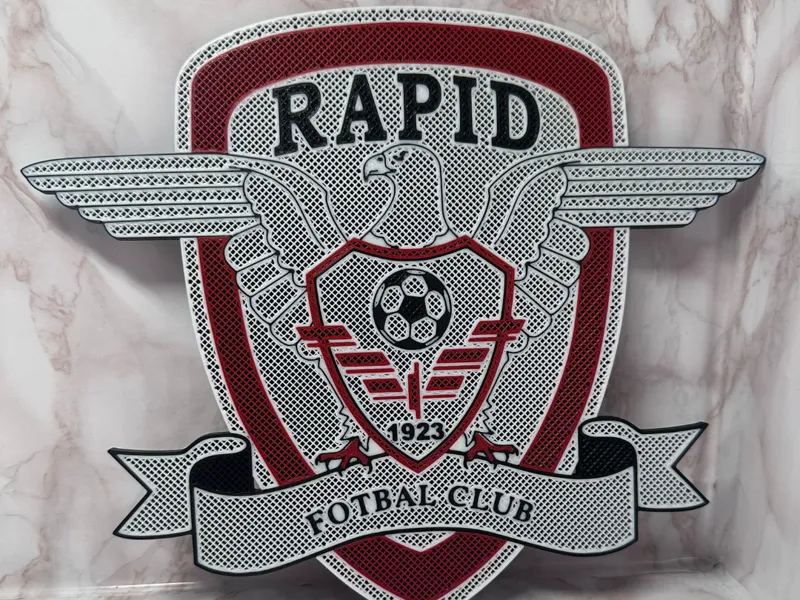 Rapid Bucuresti Logo - Crest Multicolored