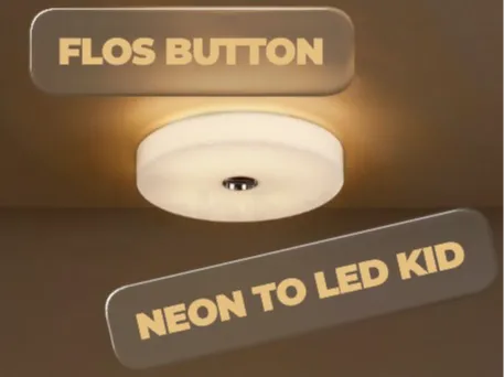 Flos Button Lamp | Neon to LED  Conversion Kit |