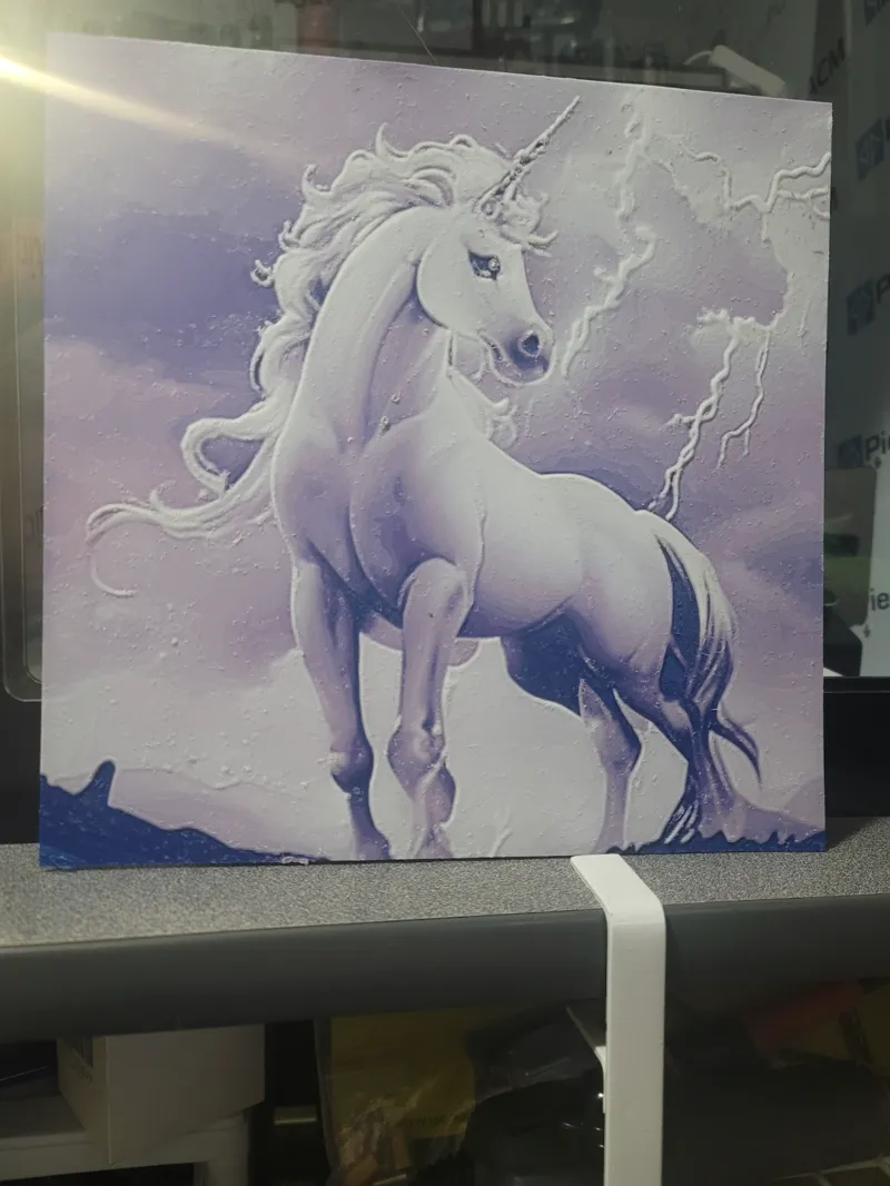 Unicorn in storm