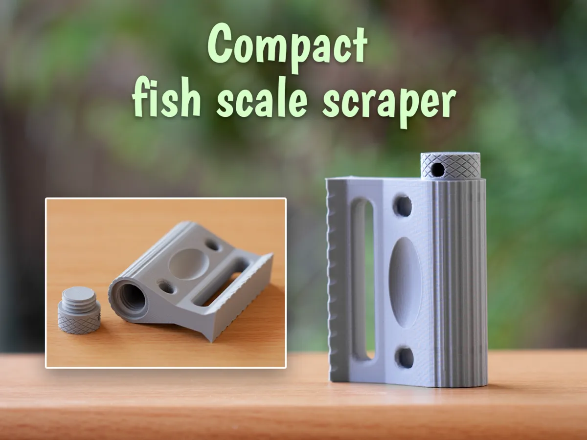 Fish scale scraper - Free 3D Print Model - MakerWorld