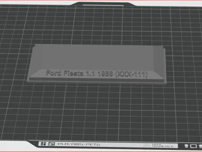 Diecast Case bottom with text