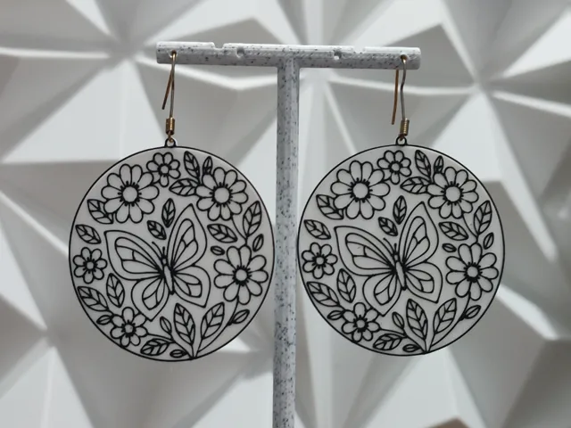 Aretes Metamorfosis en el Jardin