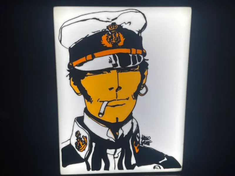 Lampada led fumetto Corto Maltese