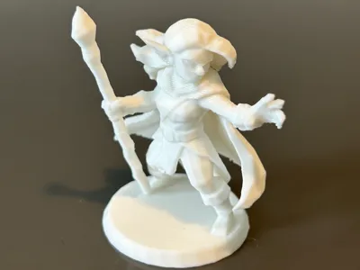Elf / Orc Sorcerer for TTRPG / D&D, Low-Poly