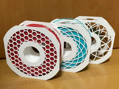 Reusable spool for A1 mini - Geometric Pattern