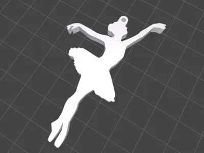 ballerina keychain