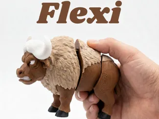 Articulated Buffalo Flexi Print