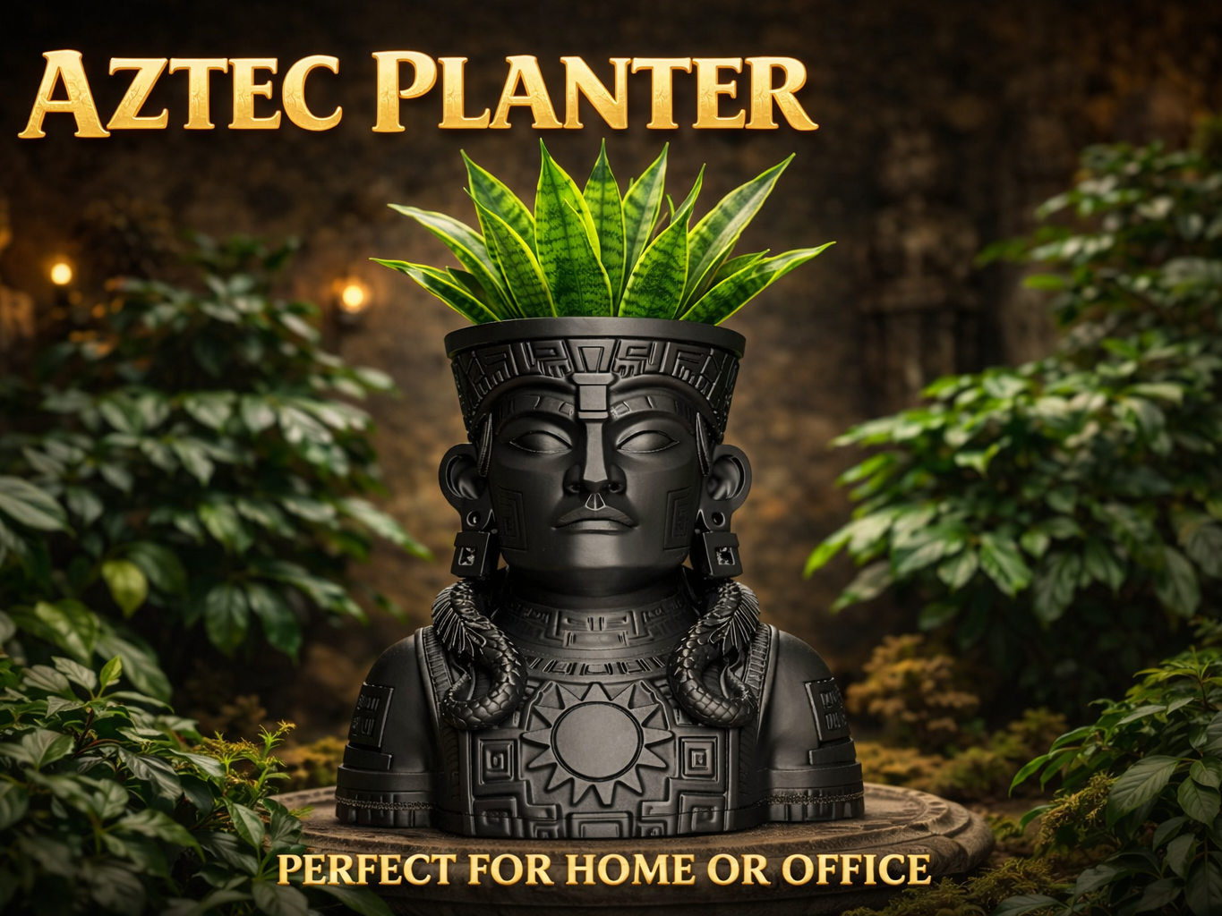 aztec guardian planter