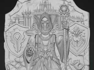 WoW Undead Priest Plaque