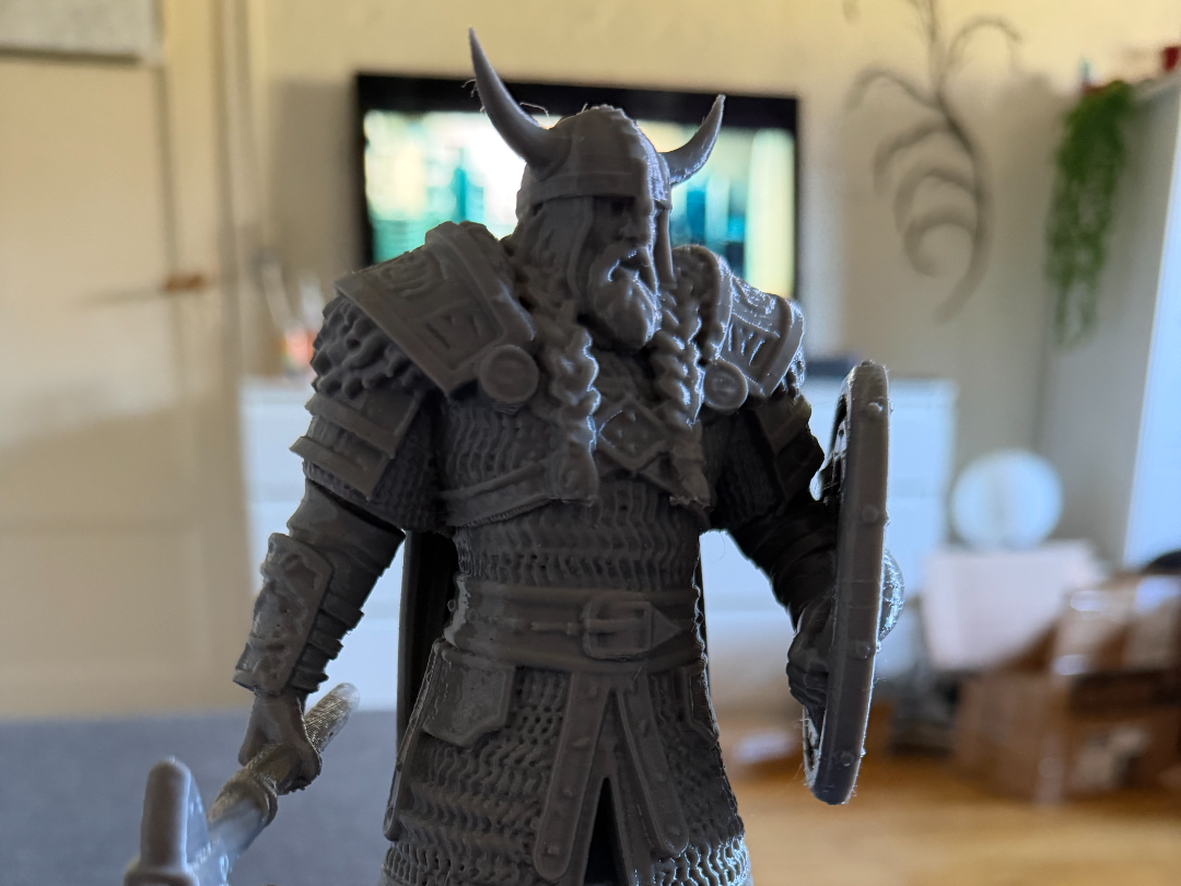 Viking Warlord with Shield and Axe