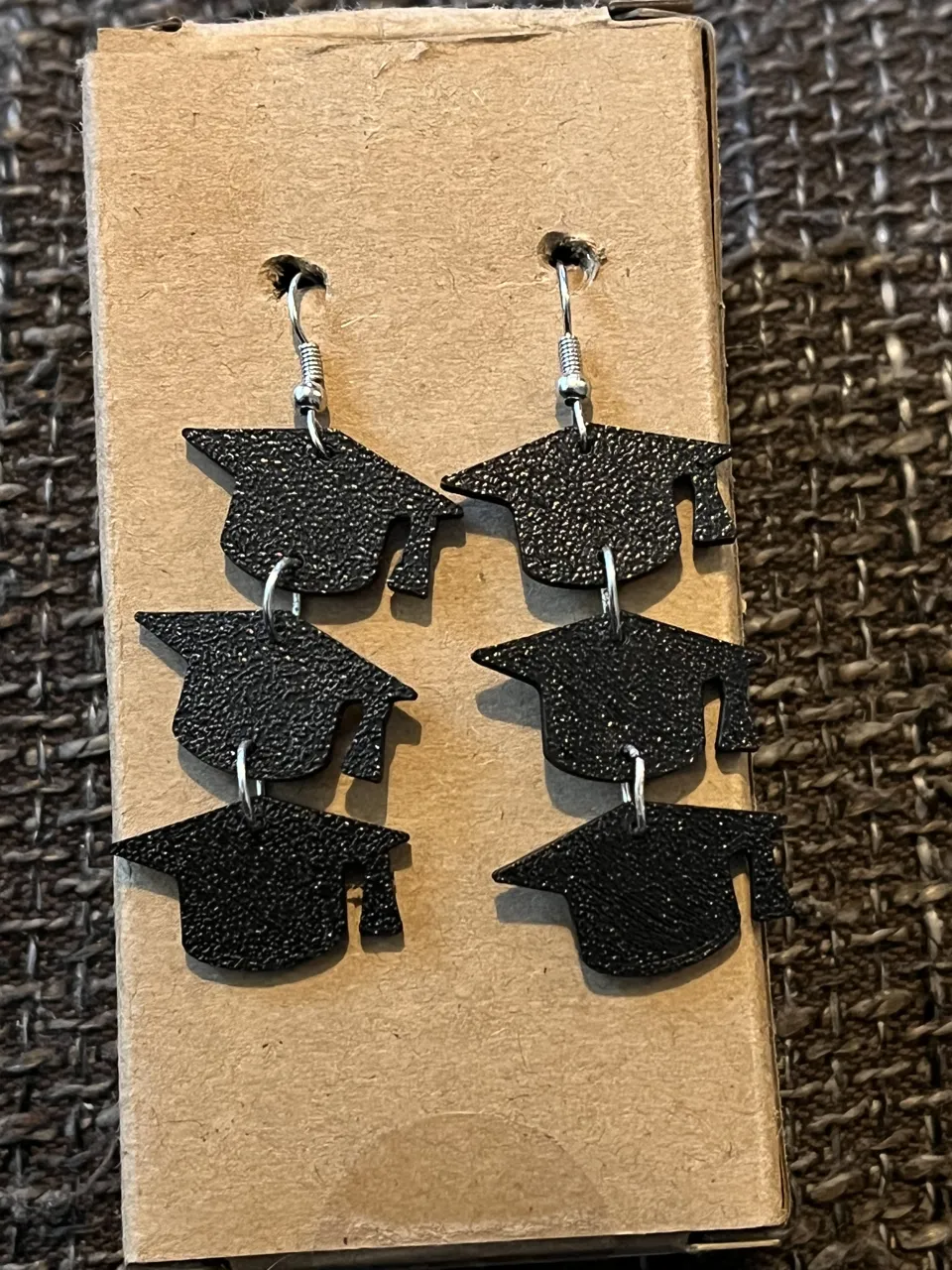 graduation hat earrings view 2