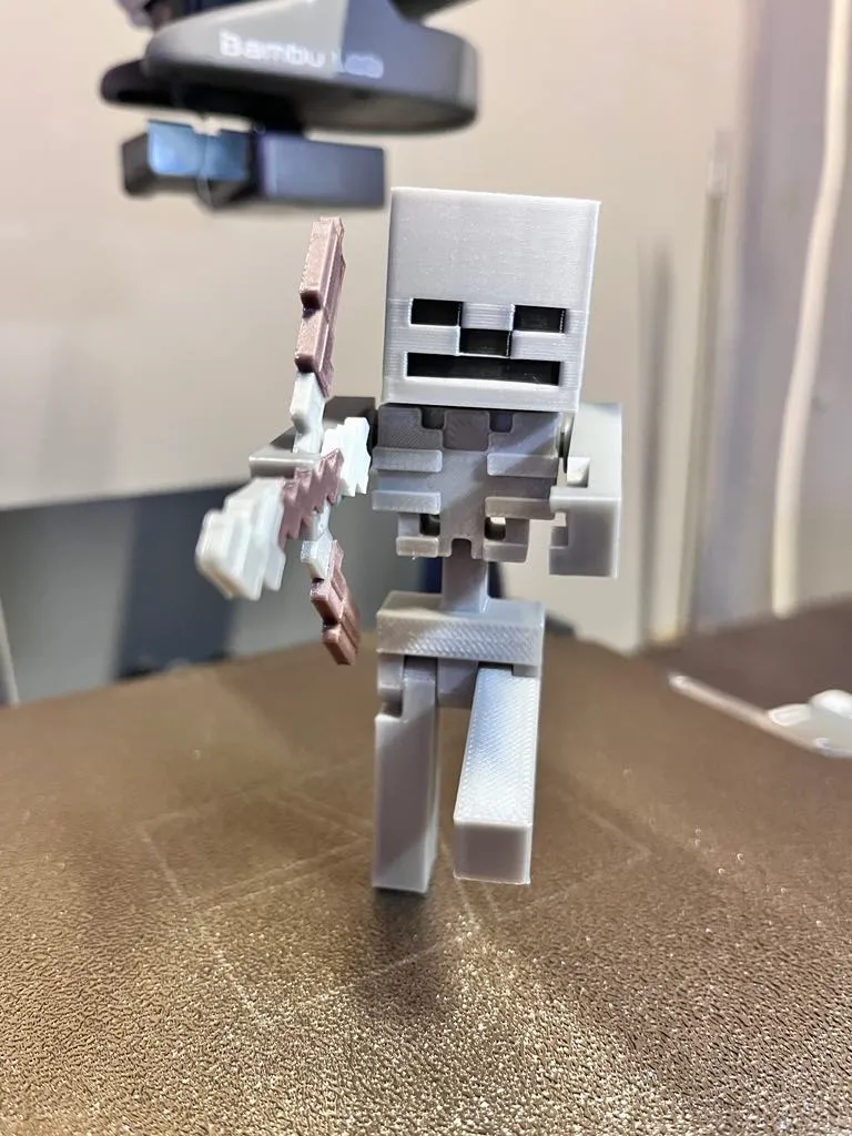 Minecraft articulated skeleton view 3