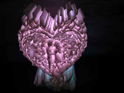 Flaming heart valentine