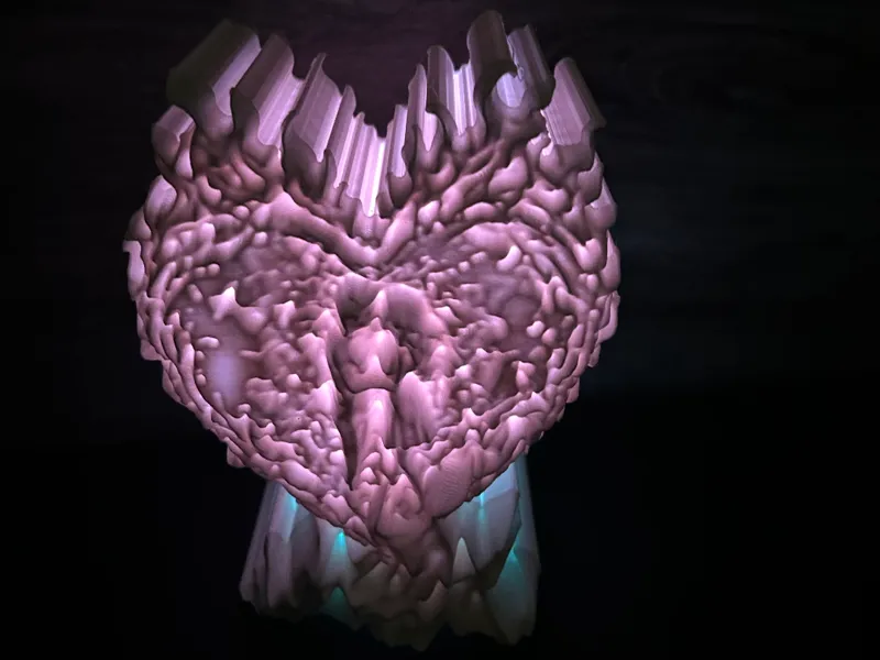 Flaming heart valentine
