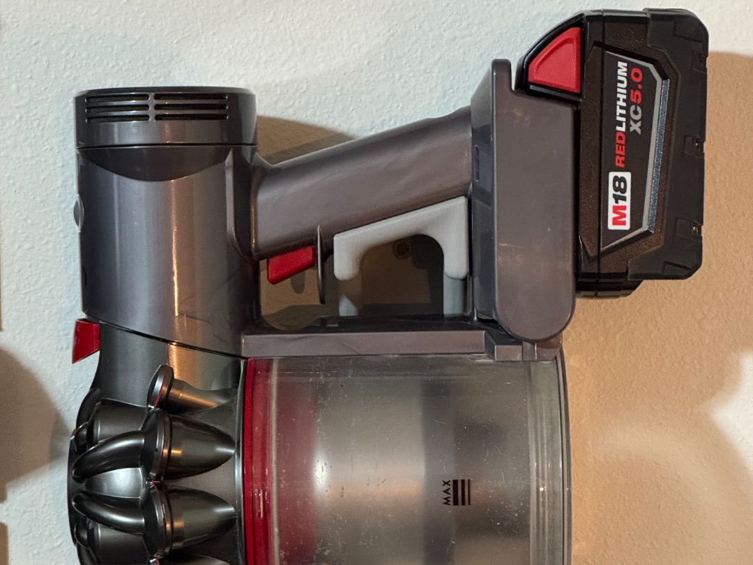 Dyson wall mount for power tool batteries