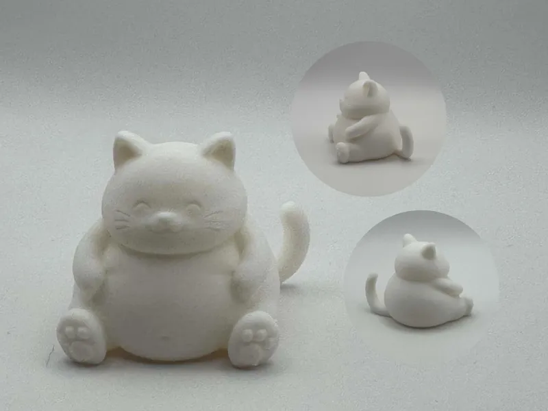 Fat Happy Cat – chubby sitting kitty