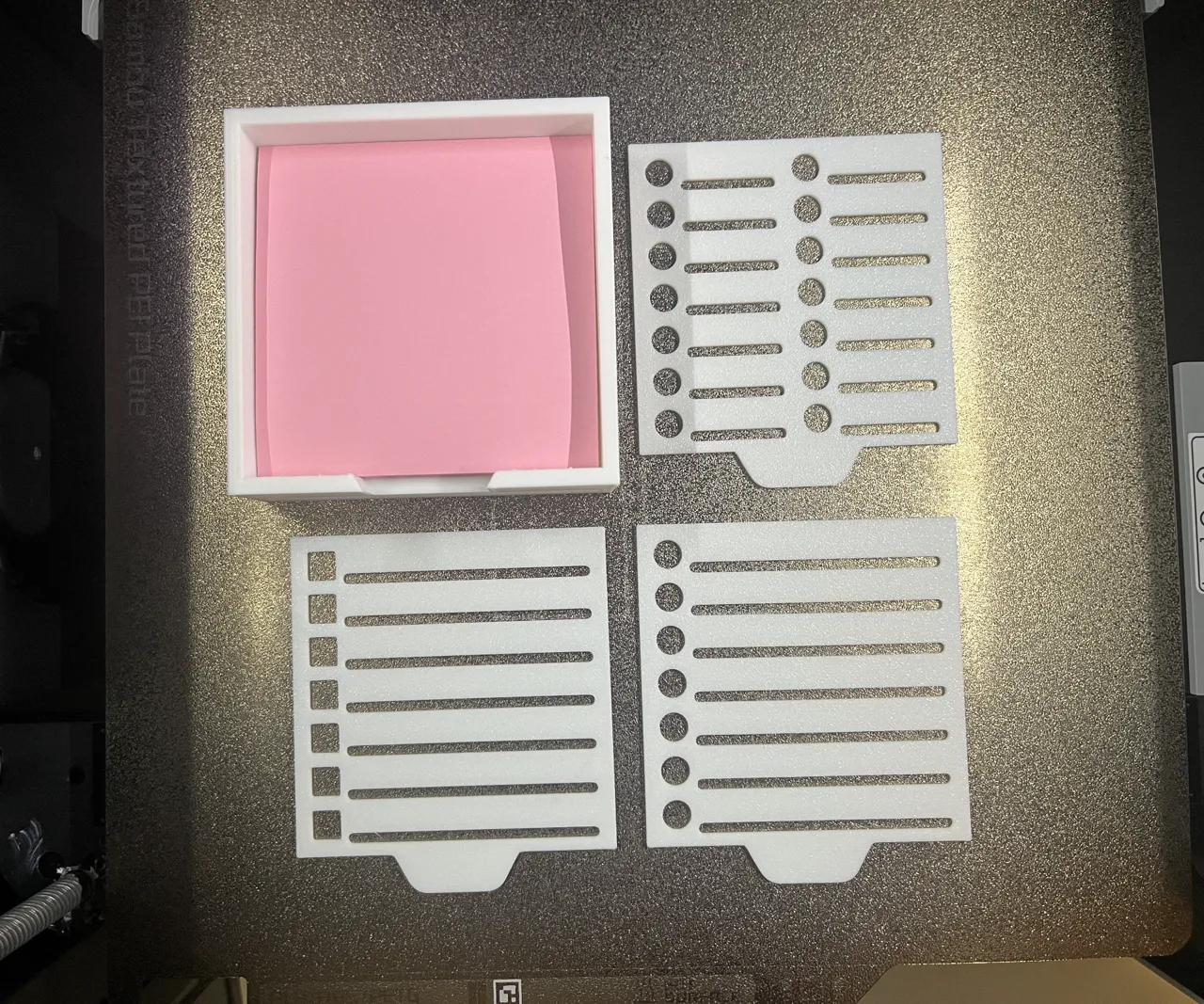 Holder for Post-It Notes - Stencils Included view 2