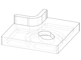 Corner fitting replacement part for light fixture
