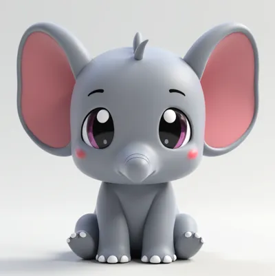small cute elephant