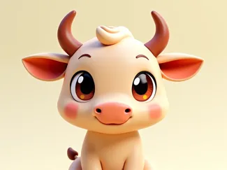Vache assise