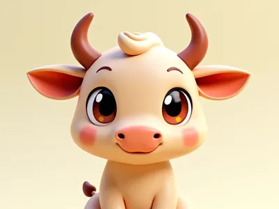 Seated Cow