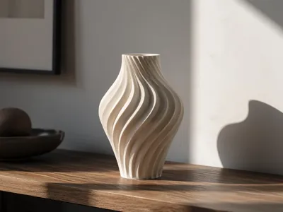 Spiral Plant Vase