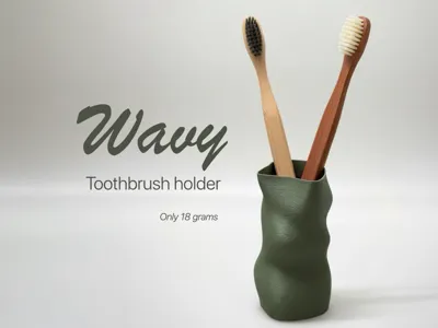 Modern toothbrush holder