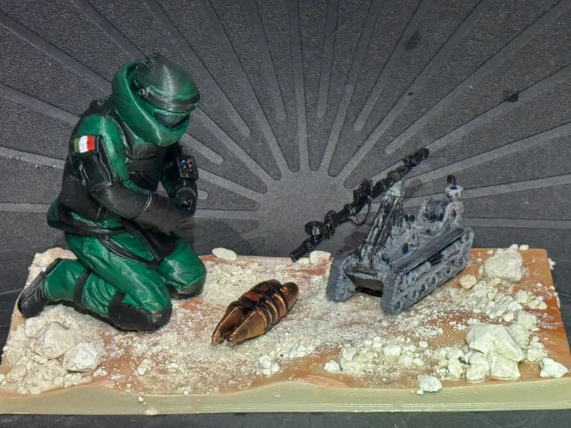 Diorama “IED Response” Artificiere con Robot EOD