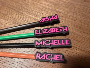 Modelo para impresión 3D: Pencil Toppers Kpop Demon Hunters Custom — vista de referencia 3