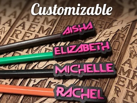 Modelo para impresión 3D: Pencil Toppers Kpop Demon Hunters Custom — referencia de MakerWorld