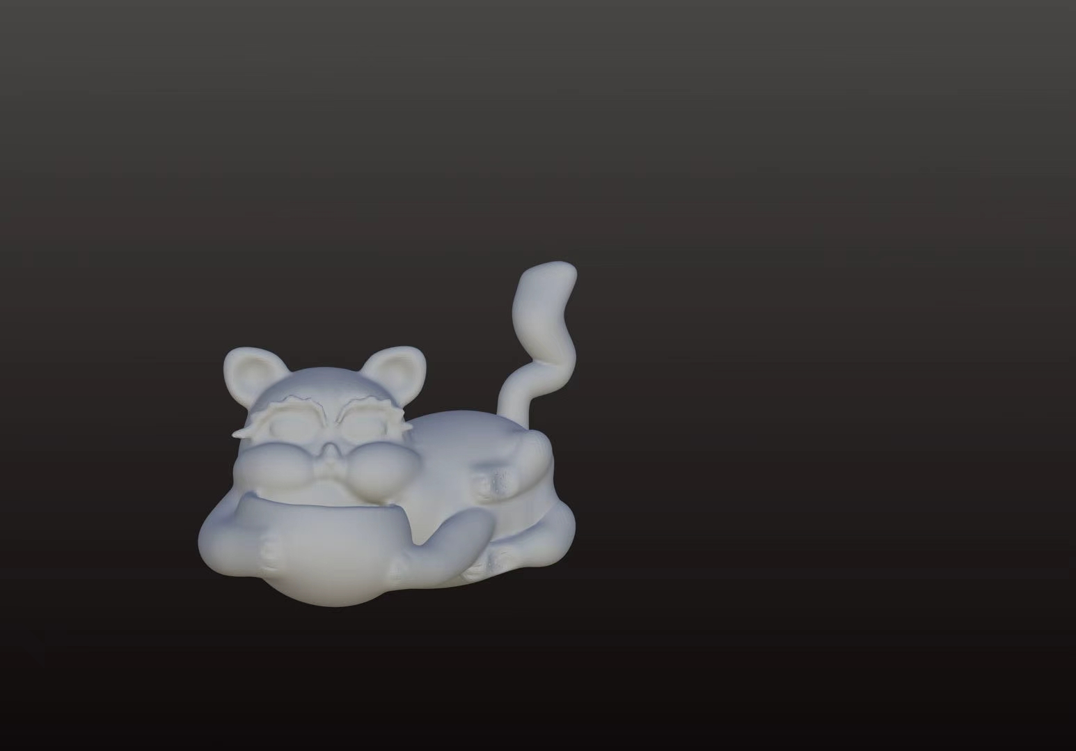 Miniatura 1 do modelo 3D 盆盆猫