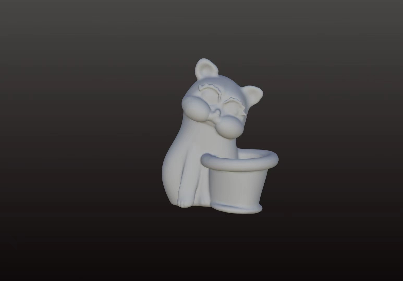 Miniatura 2 do modelo 3D 盆盆猫