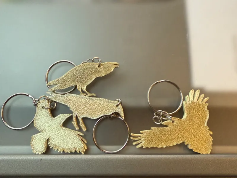 Porte-clés corbeaux - 4 modèles simples