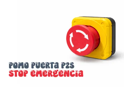 P2S Printer Door Knob Emergency Stop Button