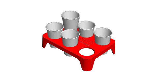 Plateau à café empilable 8 tasses