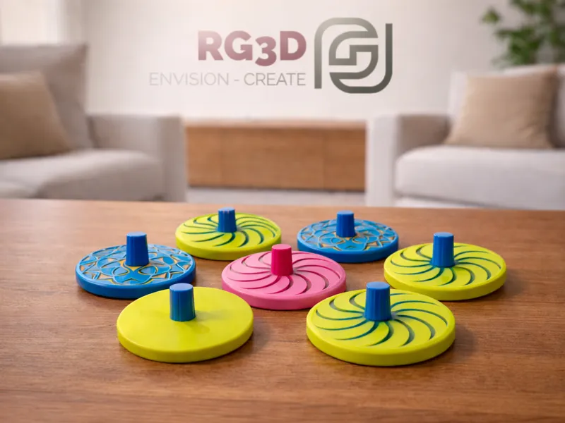 Patterned Spinning Top