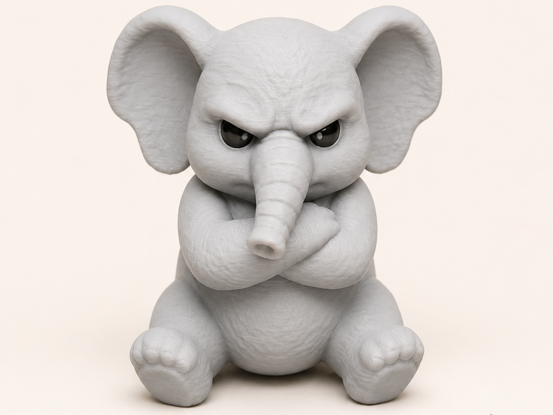 Miniatura 1 do modelo 3D Grumpy Elephant
