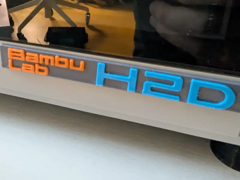 Bambu Lab H2D Logo (plate or as a Keychain)