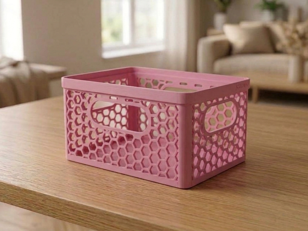 Stacking Storage Basket 200x140mm "honeycomb"