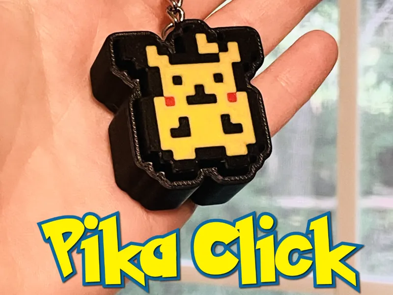 PikaClicker Fidget Keychain