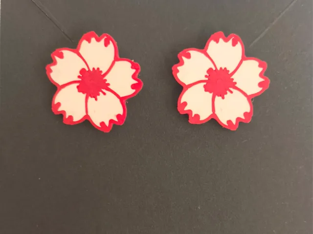 Sakura Flower Stud Earrings
